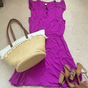 Ruffled Fit &Flare Waist Defined Summer Midi Dress